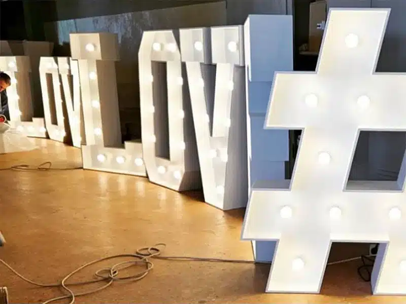 Réalisation de lettres lumineuses InstantLed